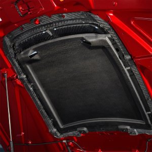Ford Mustang Hood Vent Kit - Ford Racing - Gloss Finish - Carbon Fiber - `20-`22